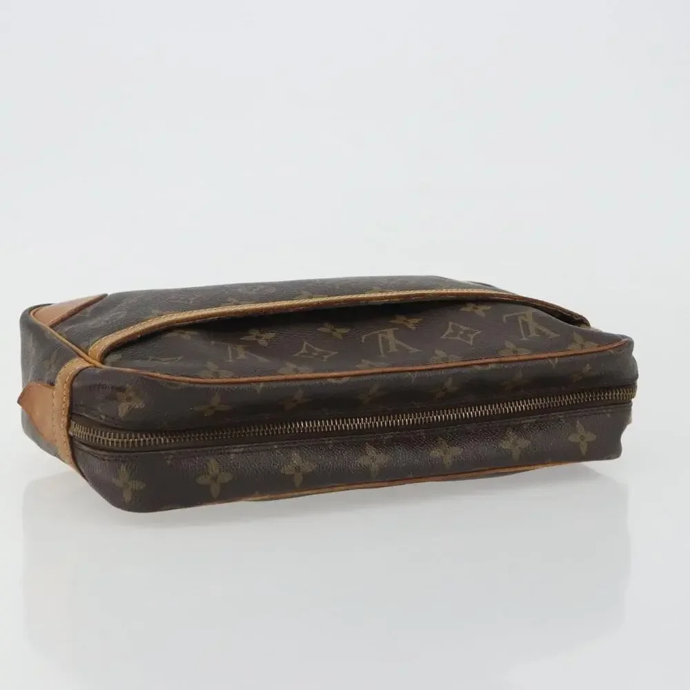 Louis Vuitton Monogram Compiegne 28 Clutch Bag Brown